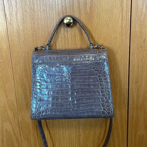 NANCY GONZALEZ Small Crocodile Top-Handle Crossbody Bag - Picture 7 of 16
